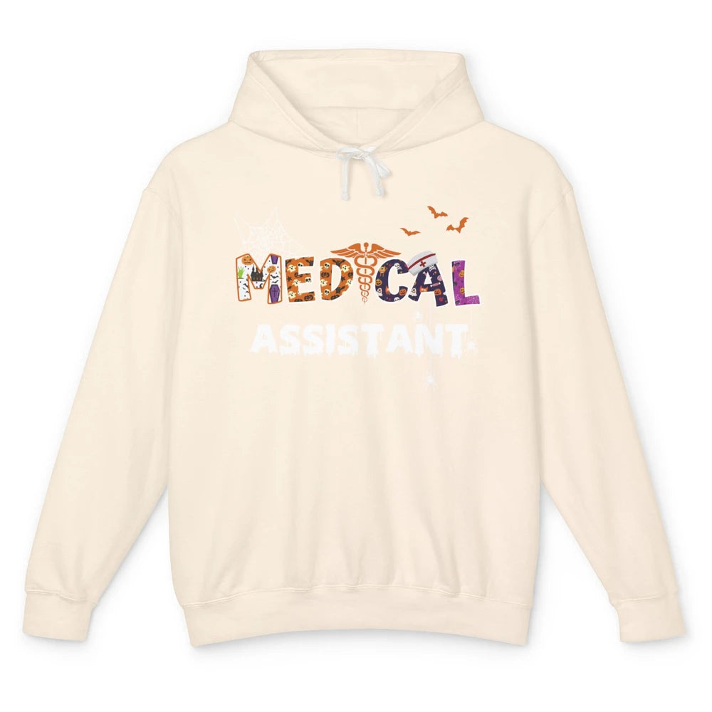 Funny Spooky Medical Assistant Halloween Costume CMA Gift Unisex Lightweight Hoodie