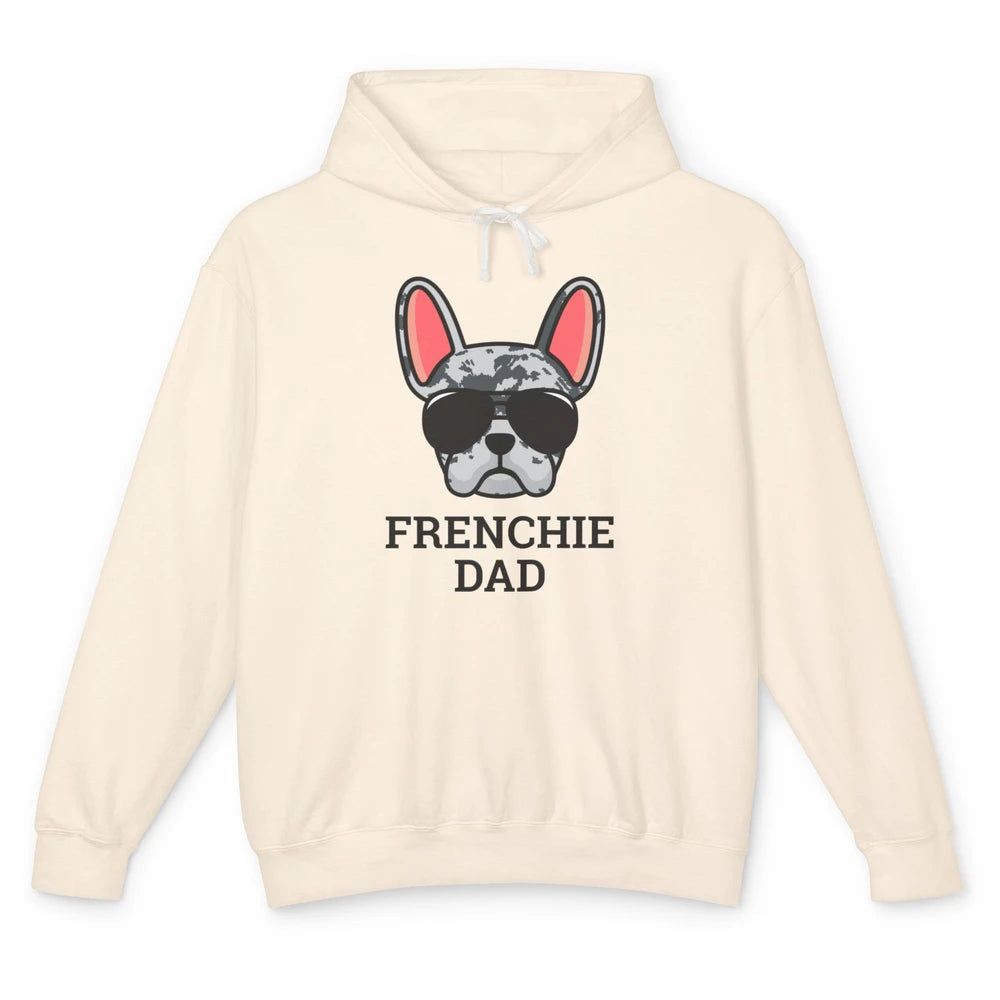 Blue Merle French Dad Frenchie Bulldog Cool Pet Owner Father Unisex Lightweight Hoodie