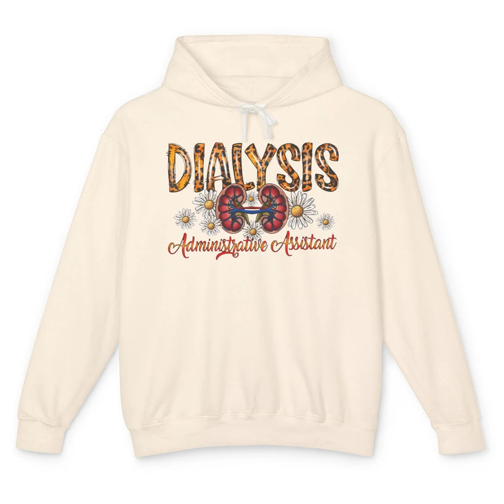 Floral Lungs Dialysis Administrative Assistant Nephrology Unisex Lightweight Hoodie