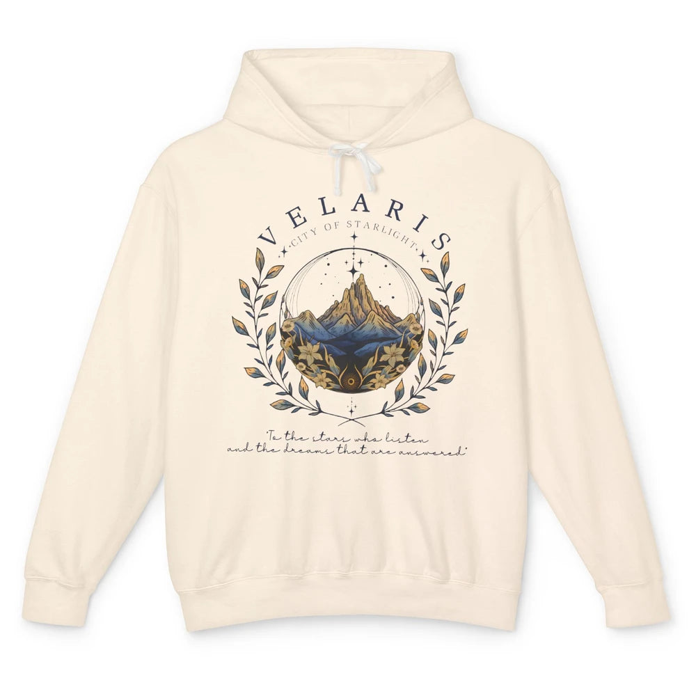 Night To The Stars Who Listen And Dreams That Are Answered Unisex Lightweight Hoodie