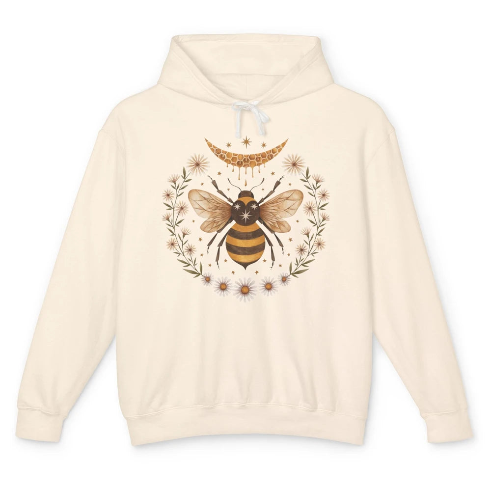 Funny Bee Honey Moon Cute Bee Lovers Unisex Lightweight Hoodie