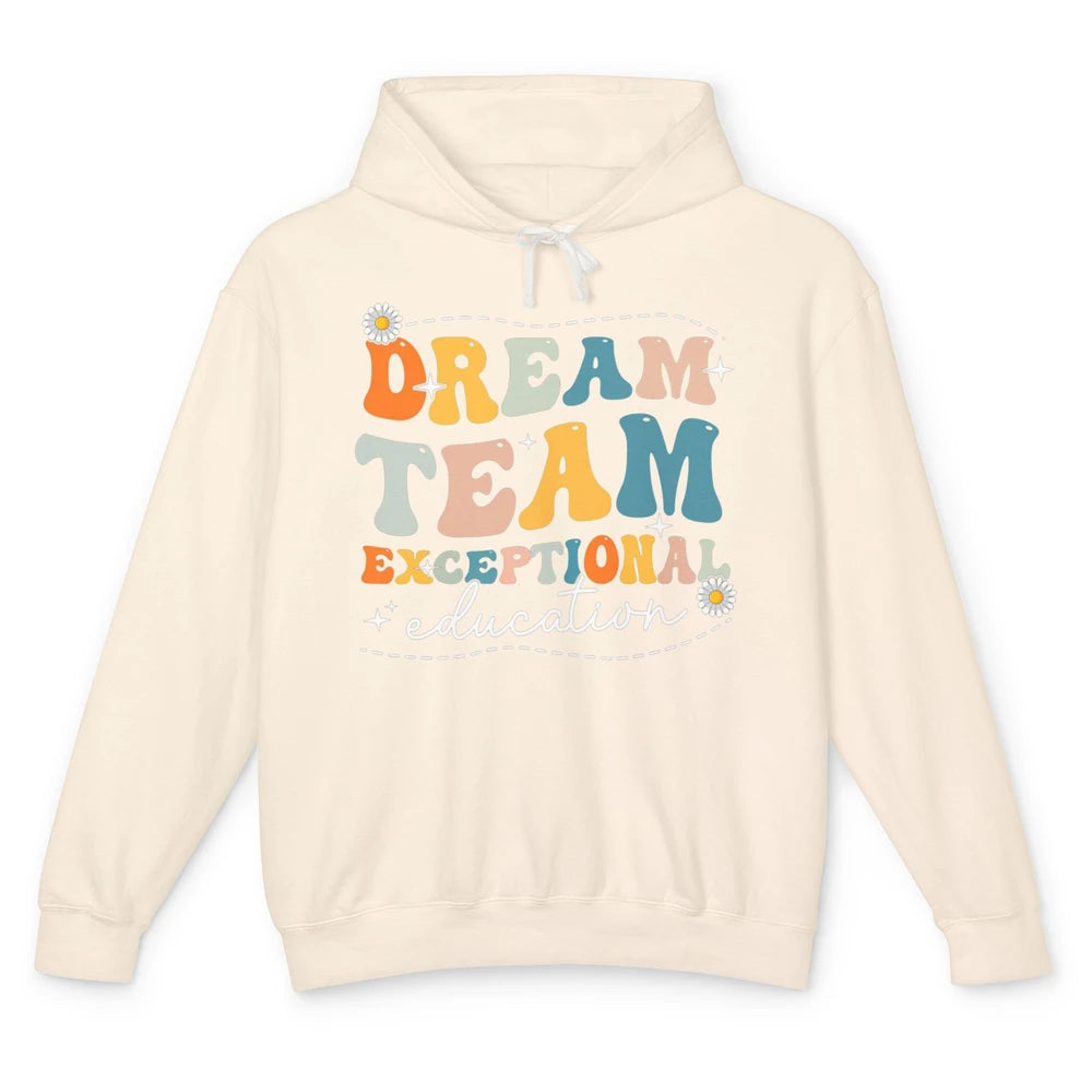 Groovy Dream Exceptional Education Sped Teacher Therapy Boho Unisex Lightweight Hoodie