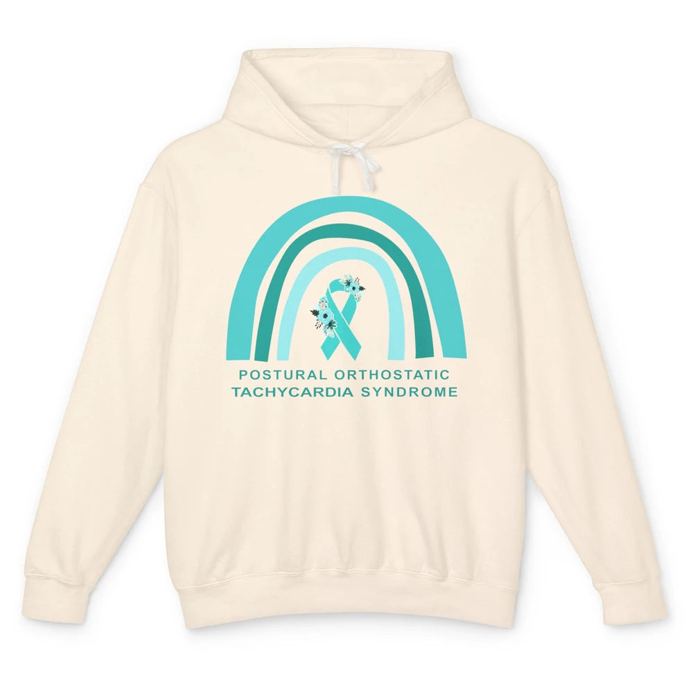 POTS Postural Orthostatic Tachycardia Syndrome Turquoise Unisex Lightweight Hoodie