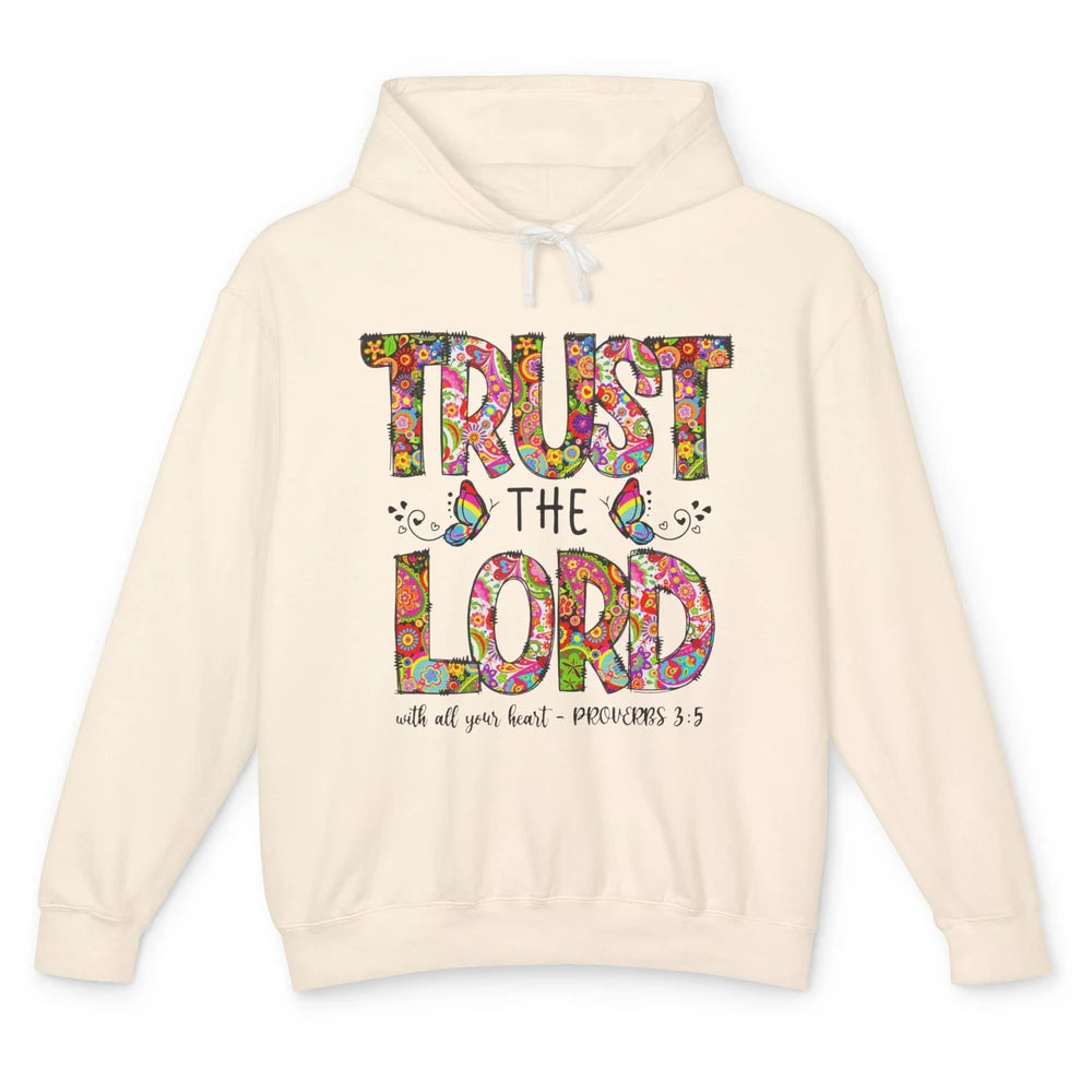 Prayer Bible Verse Religious Trust The Lord Jesus Christian Unisex Lightweight Hoodie