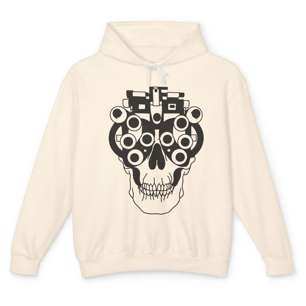 Phoropter Skeleton Optometrist Optician Halloween Optometry Unisex Lightweight Hoodie