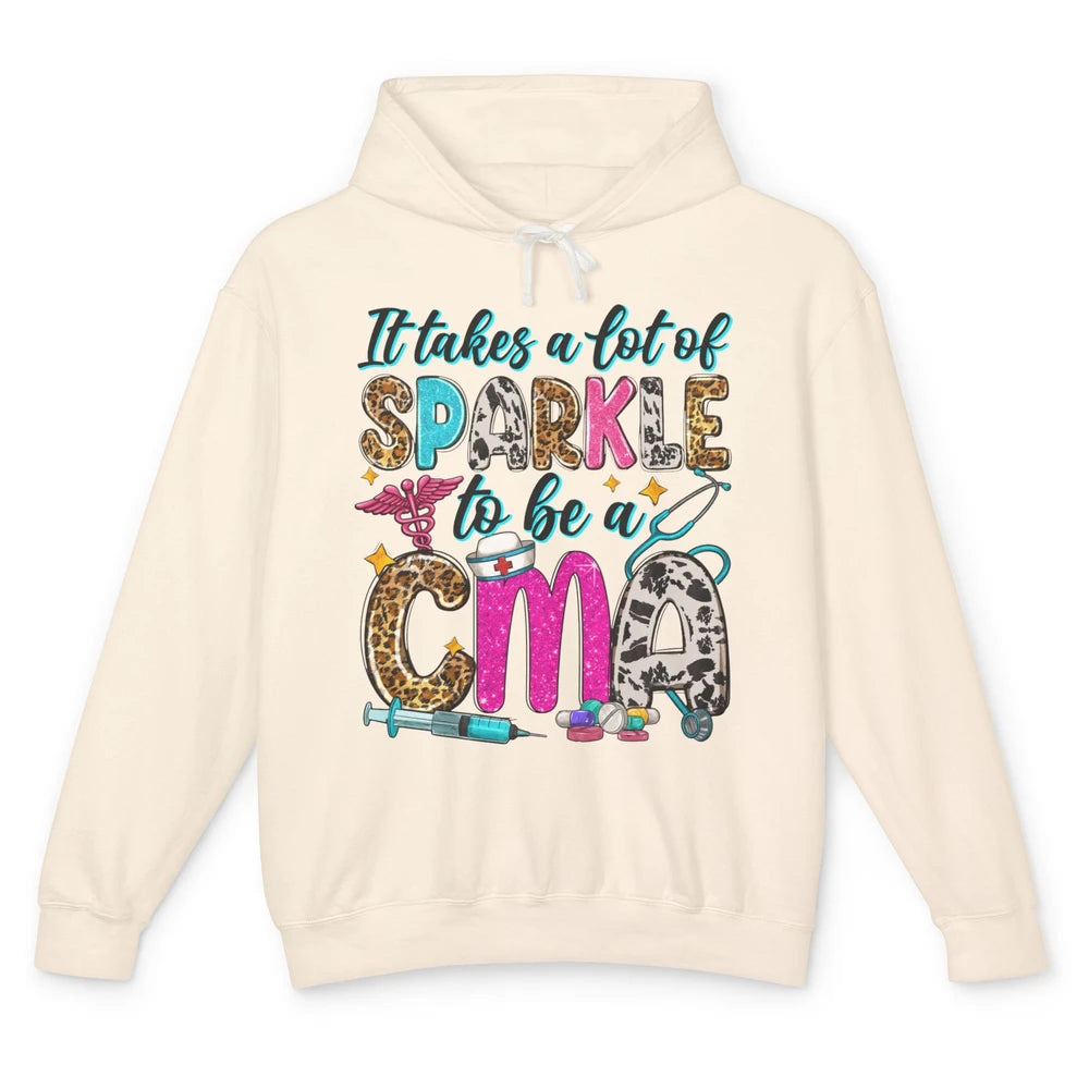 Sunflower It Takes Sparkle To Be CMA Western Nursing Life Unisex Lightweight Hoodie