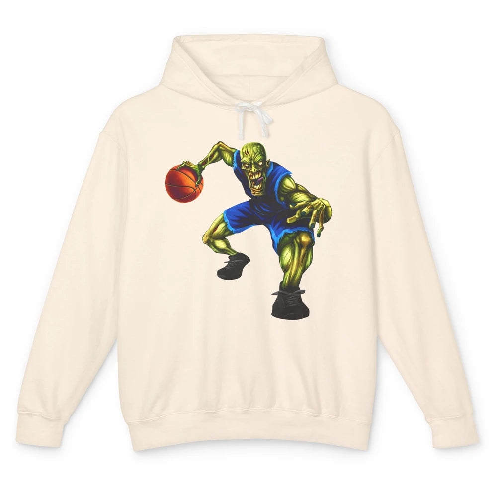 Zombie Basketball Halloween Basketball Players Scary Costume Unisex Lightweight Hoodie