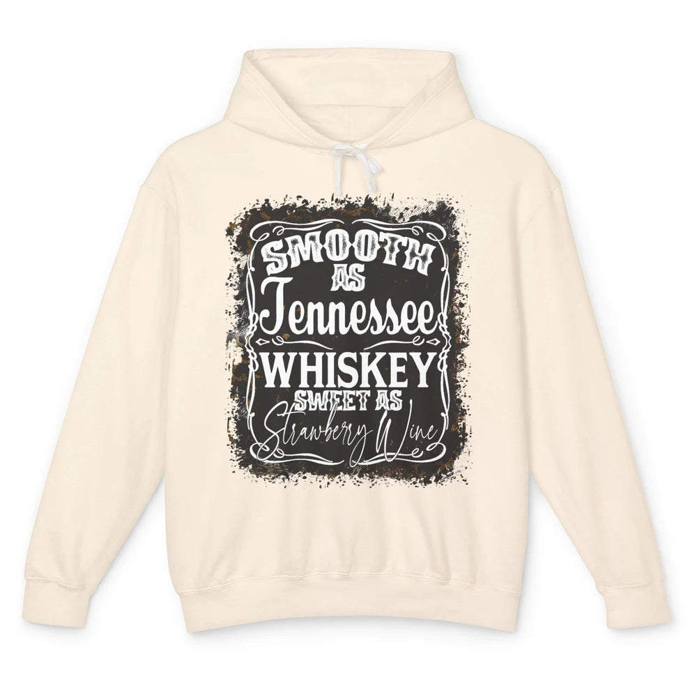 Smooth As Whiskey Sweet As Strawberry Wine Western Country Unisex Lightweight Hoodie