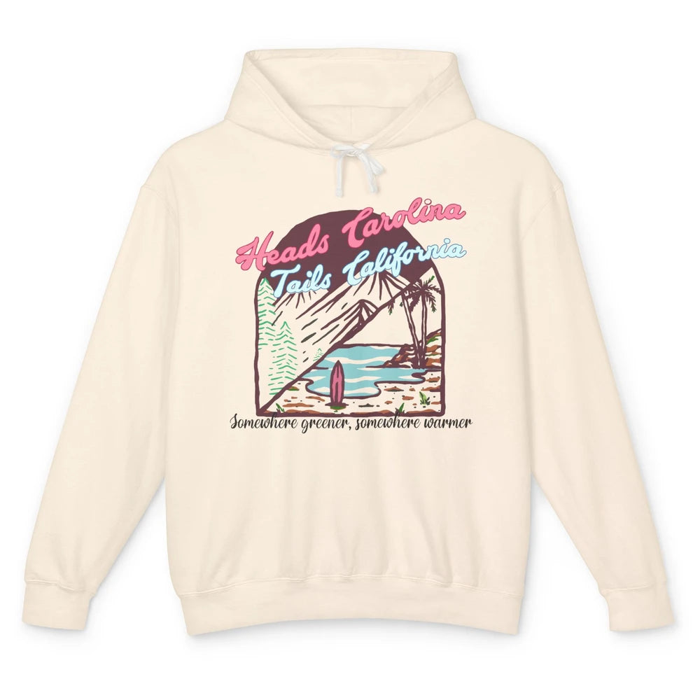 Heads Carolina Tail California Western Summer Beach Paradise Unisex Lightweight Hoodie