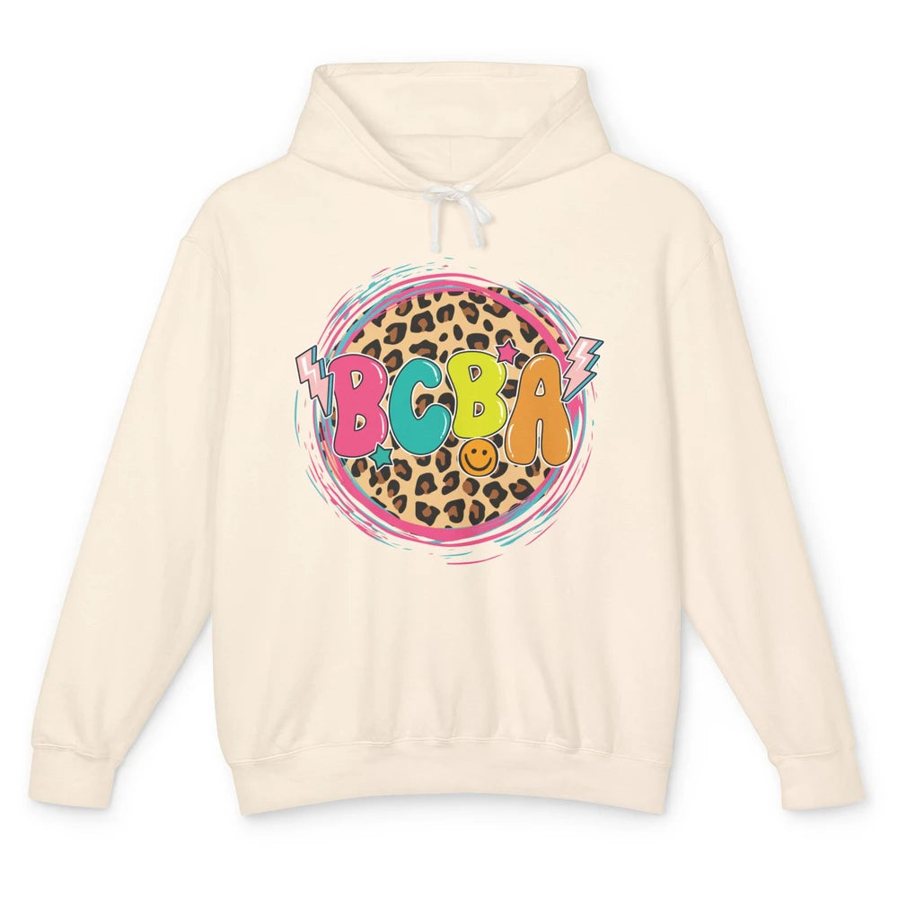 Board Certified Behavior Analyst BCBA Leopard ABA Therapist Unisex Lightweight Hoodie