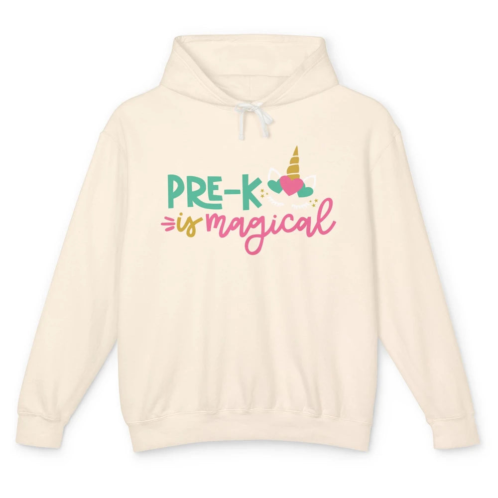 Unicorn Pre-K is Magical Preschool Squad Teacher Student Unisex Lightweight Hoodie