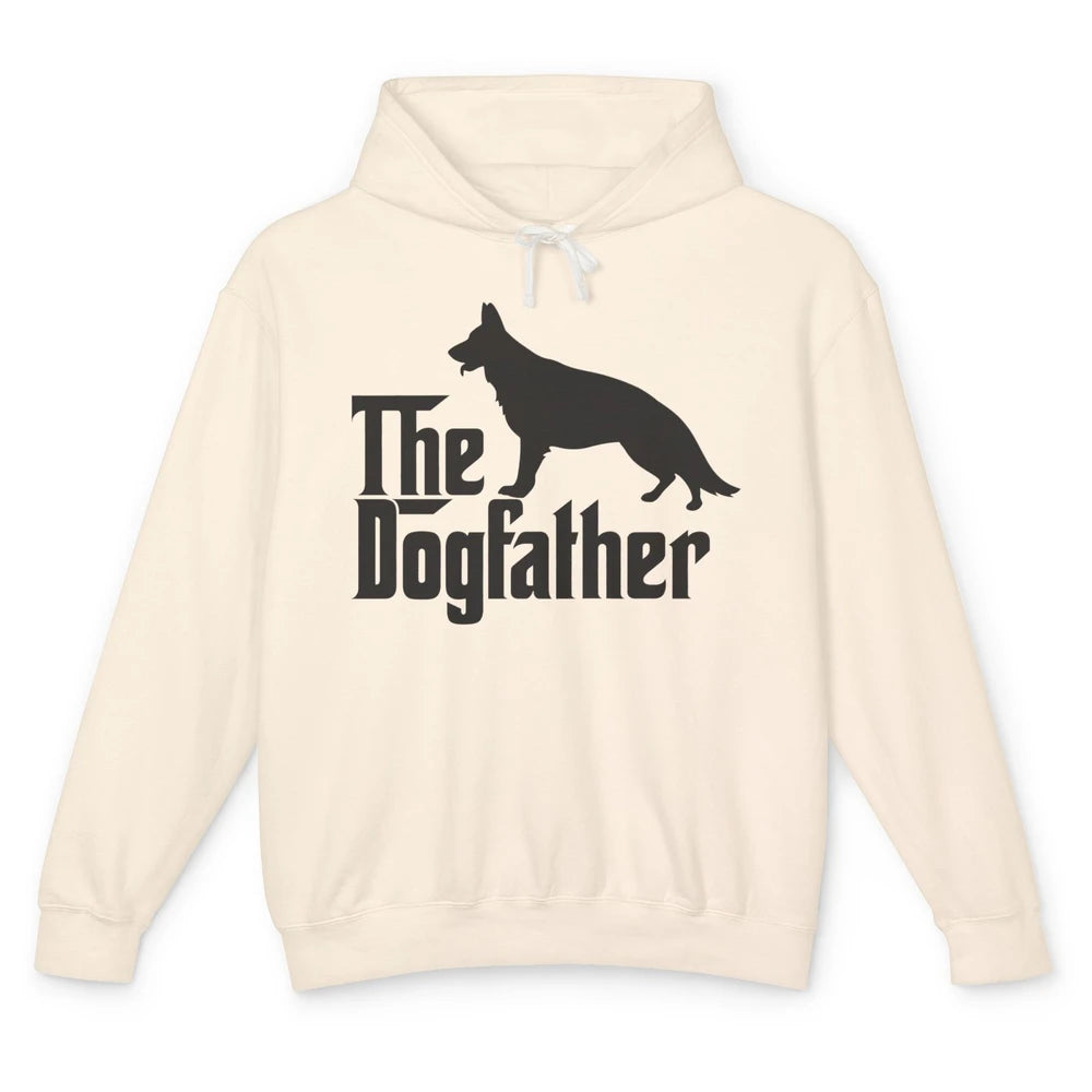 The Dogfather German Shepherd Funny Dog Dad Father Day Unisex Lightweight Hoodie