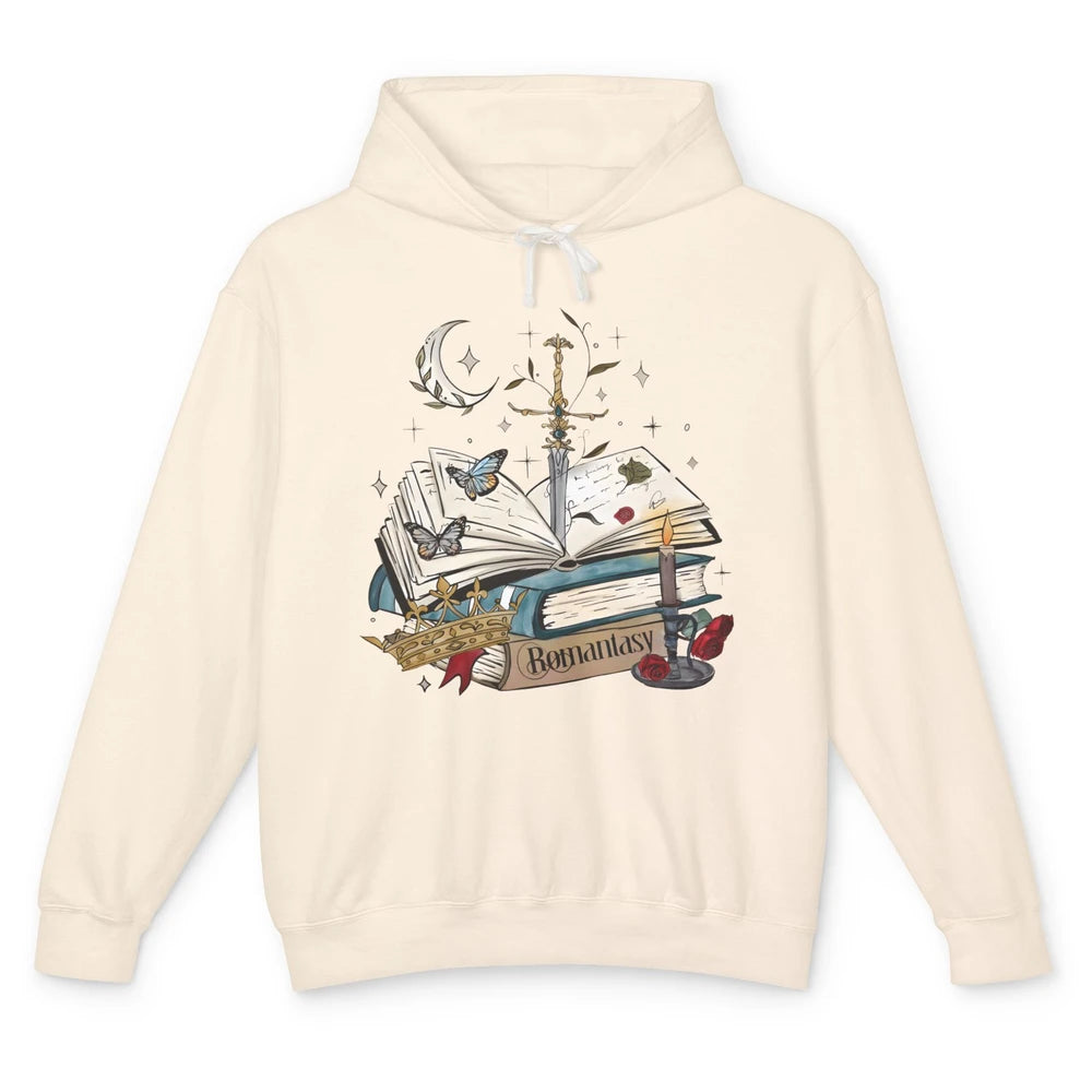 Bookish Romance Reader Librarian Literature Gothic Bookworm Unisex Lightweight Hoodie