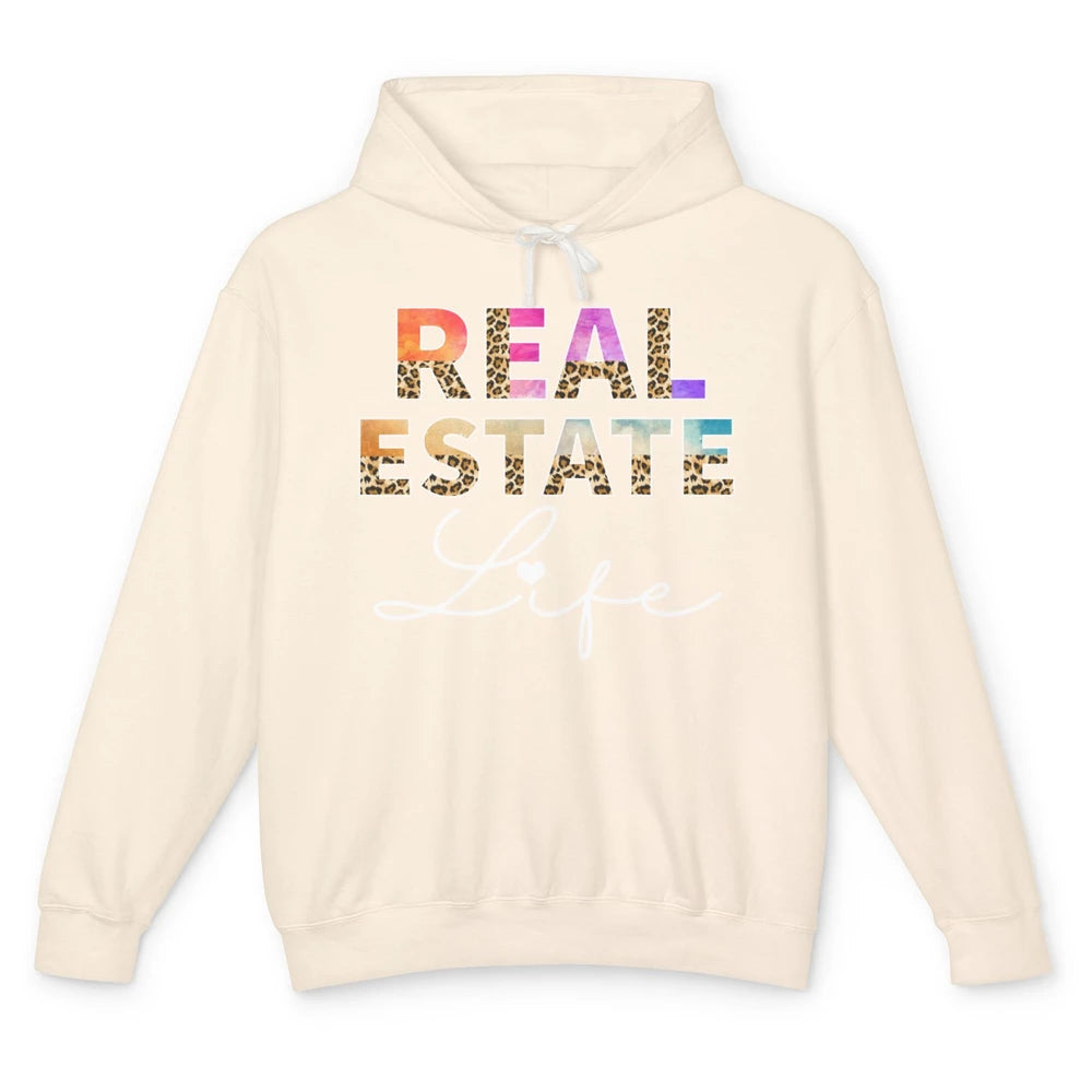 Leopard Real Estate Life Realtor Closing Deal Investor House Unisex Lightweight Hoodie