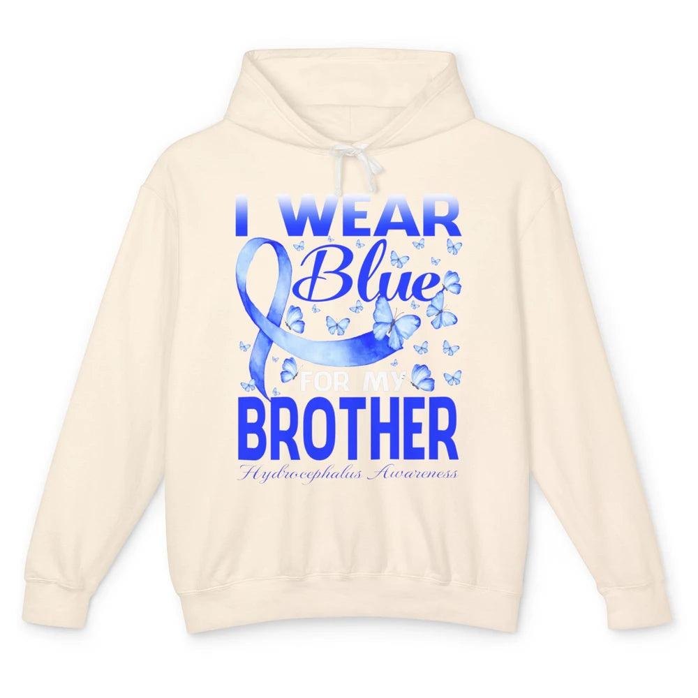 Wear Blue For Brother Warrior Hydrocephalus Cancer Awareness Unisex Lightweight Hoodie