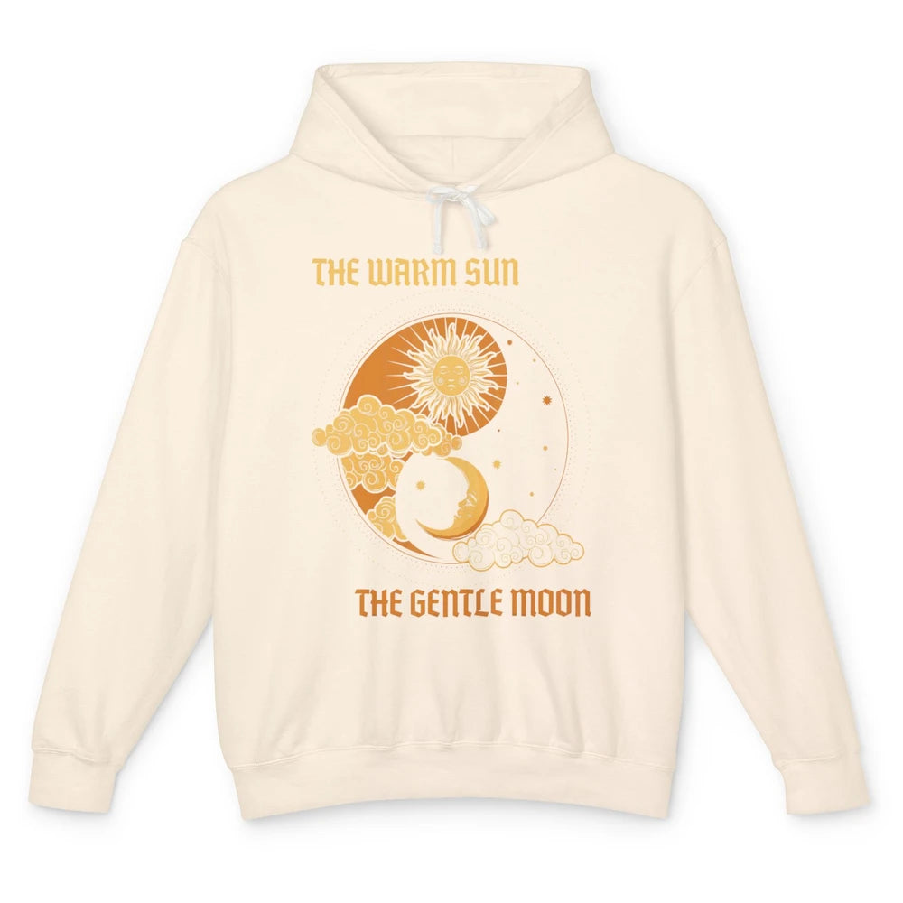 The Warm Sun The Gentle Moon Yin Yang Crescent Halloween Unisex Lightweight Hoodie