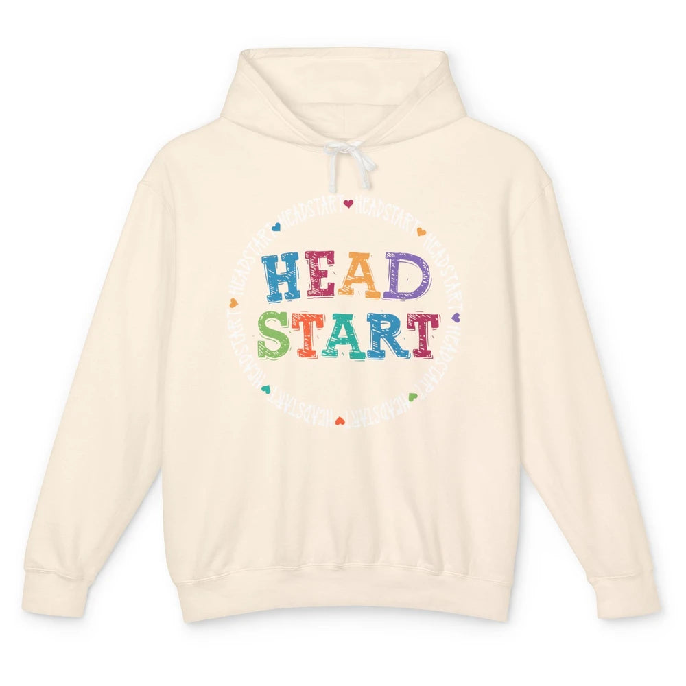 Headstart Rainbow Early Childhood Education Back To School Unisex Lightweight Hoodie