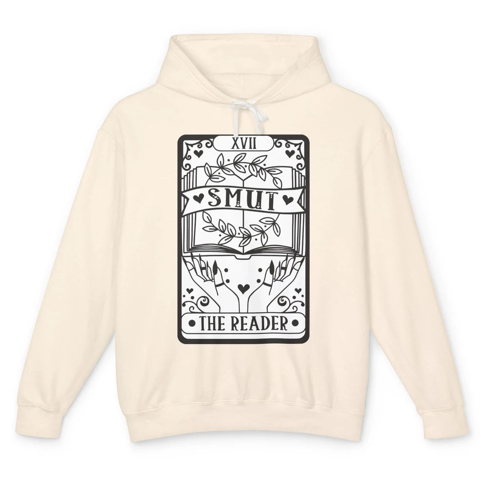 Retro Smut The Reader Tarot Card Halloween Book Lovers Unisex Lightweight Hoodie