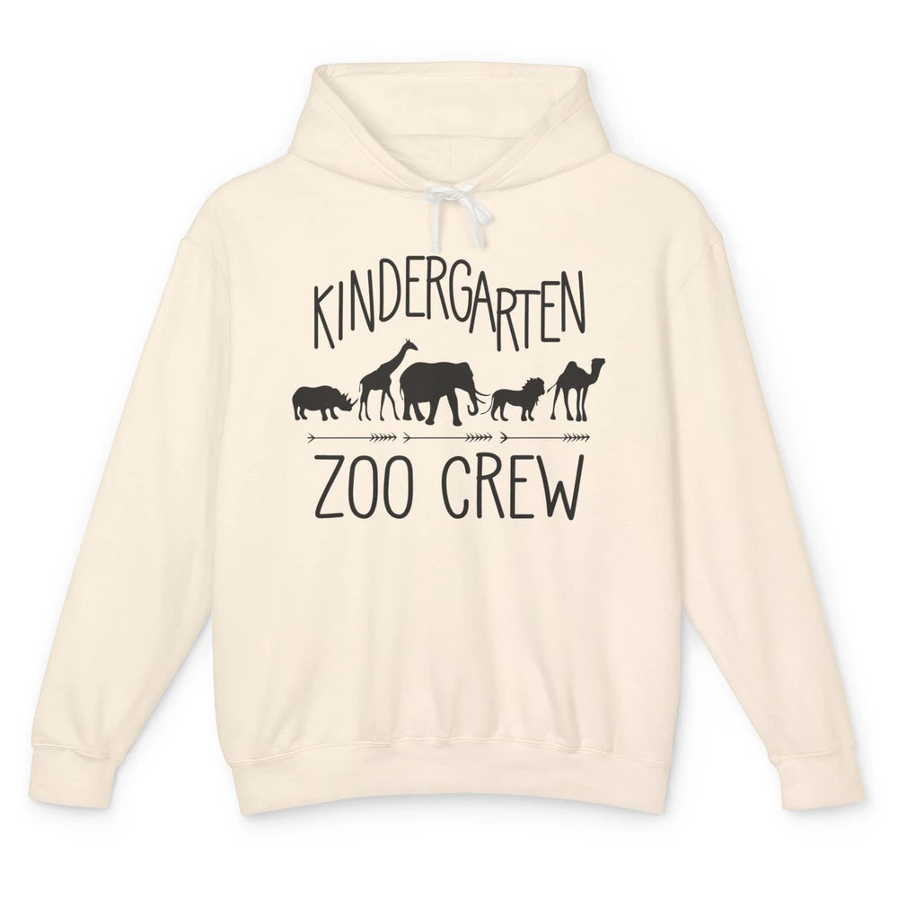 Kindergarten Zoo Crew Elementary School Preschool Teacher Unisex Lightweight Hoodie