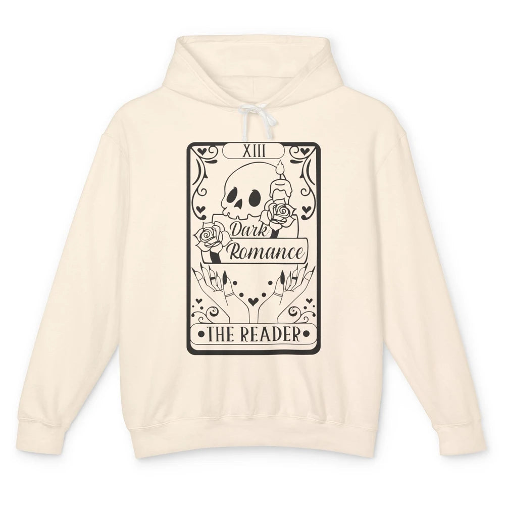 The Reader Dark Romance Tarot Card Halloween Book Lovers Unisex Lightweight Hoodie