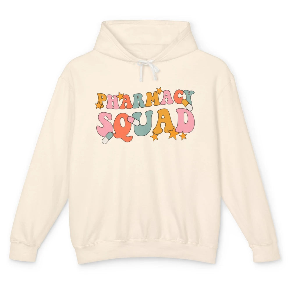 Pharmacy Squad Pharmacist Groovy Halloween Spooky Season Unisex Lightweight Hoodie