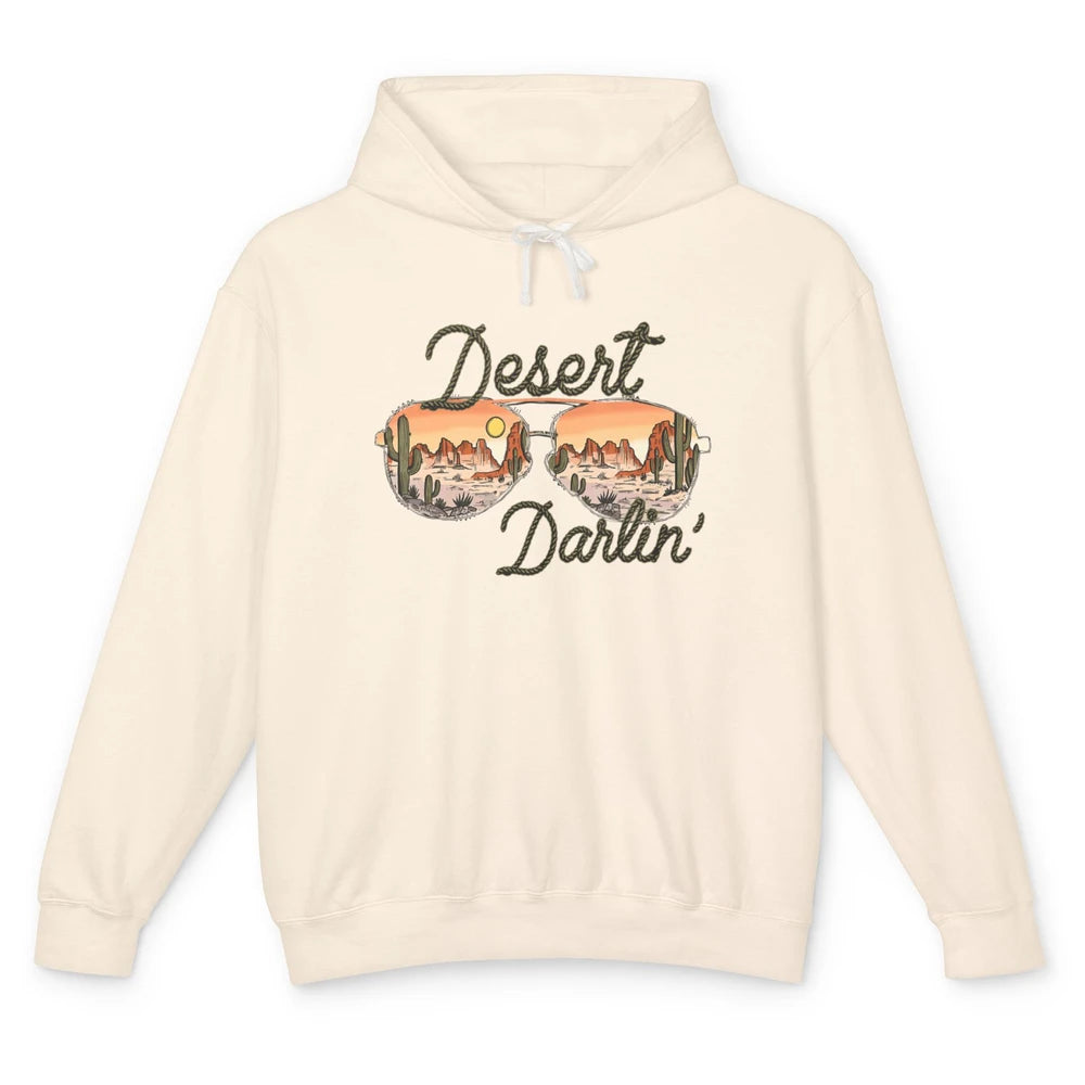 Desert Girl Sunglasses Desert Darlin' Cactus Western Cowgirl Unisex Lightweight Hoodie