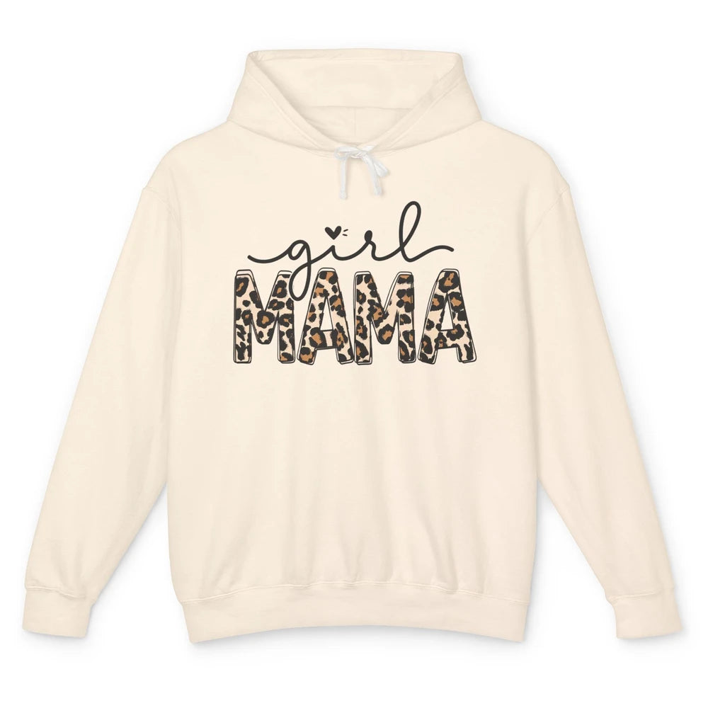 Girl Mama Leopard Mom Of Girls Western Mama Mother Gift Unisex Lightweight Hoodie