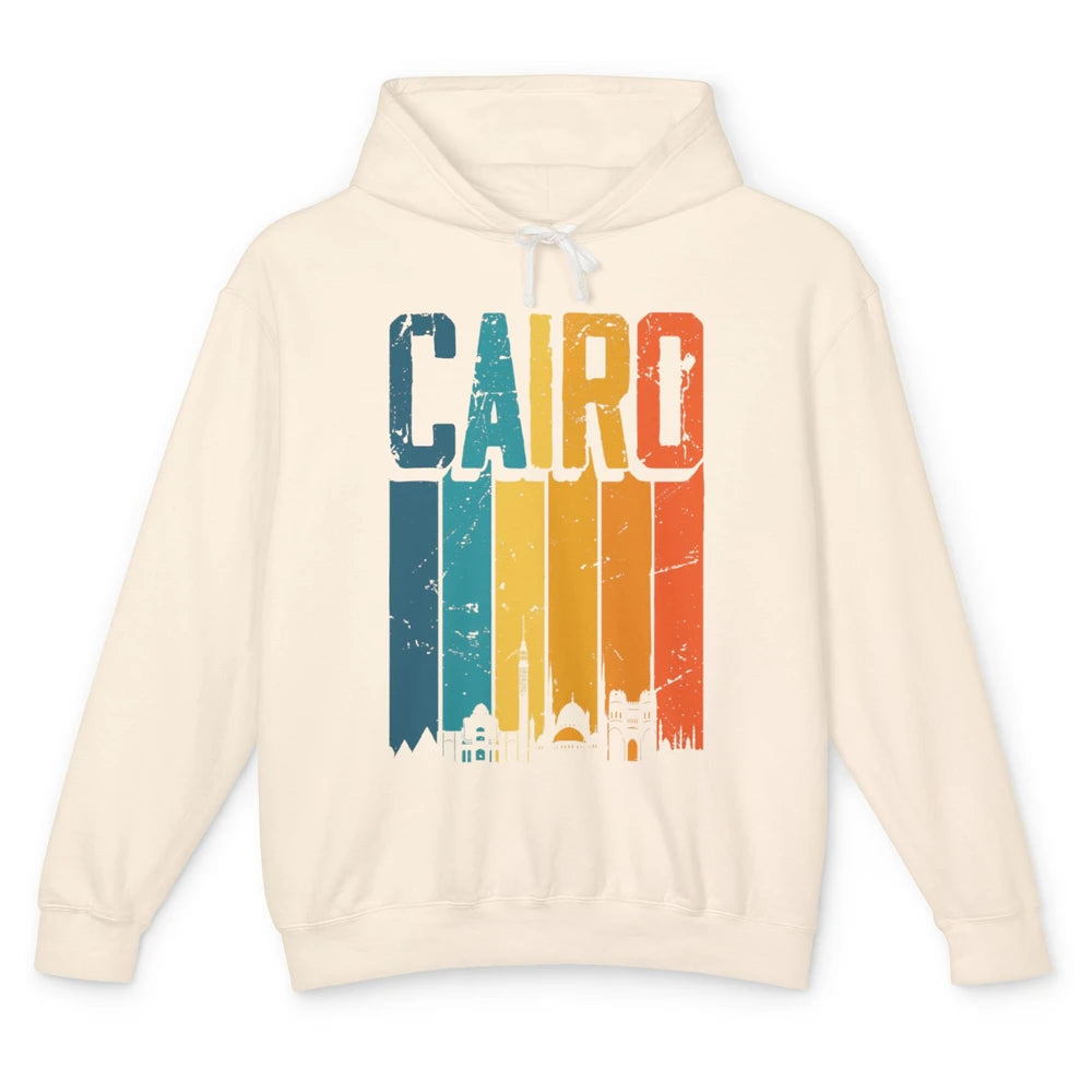 Ancient Pyramids Mystery Cairo Egypt Egyptian Sunset Skyline Unisex Lightweight Hoodie