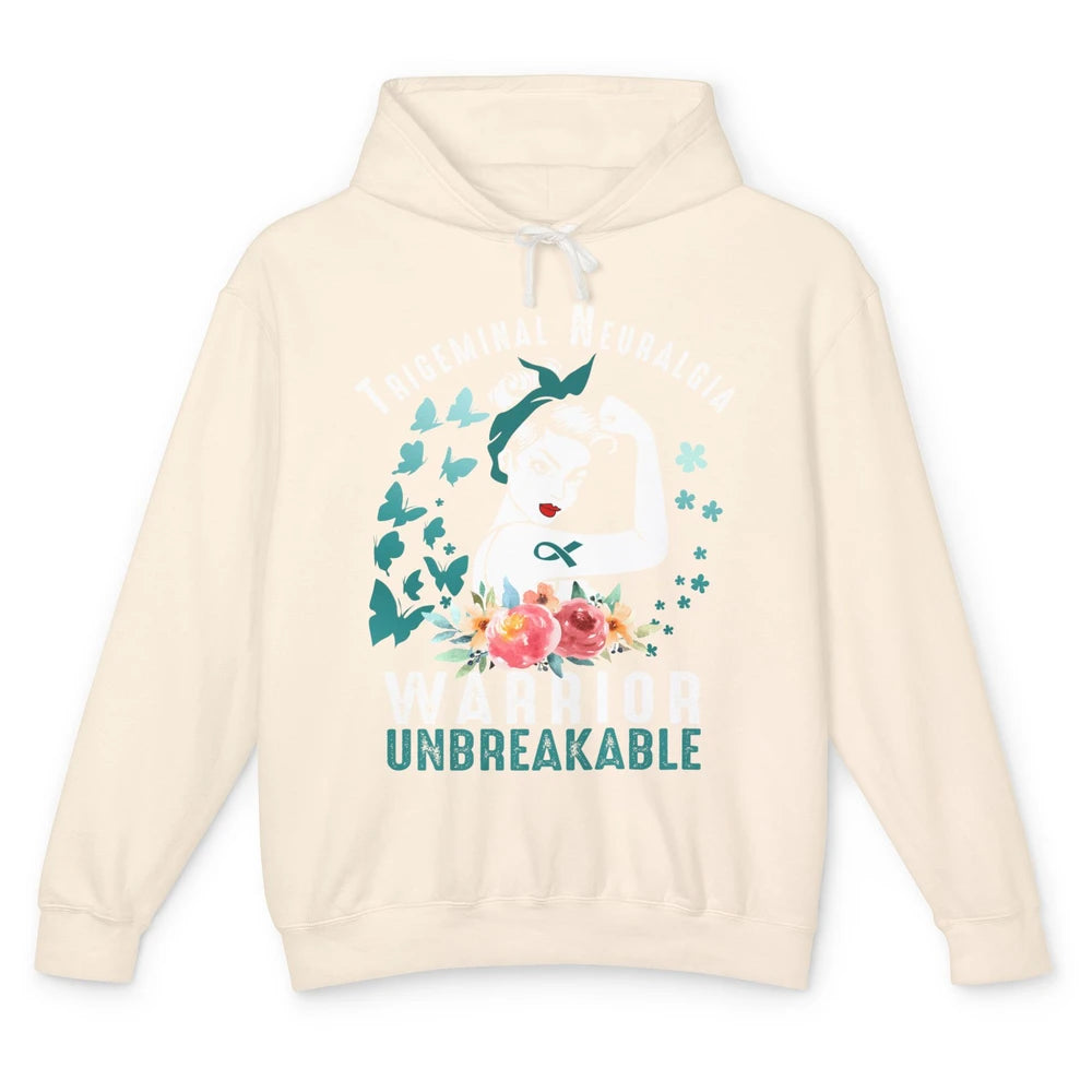 Trigeminal Neuralgia Warrior Unbreakable Strong Woman Unisex Lightweight Hoodie