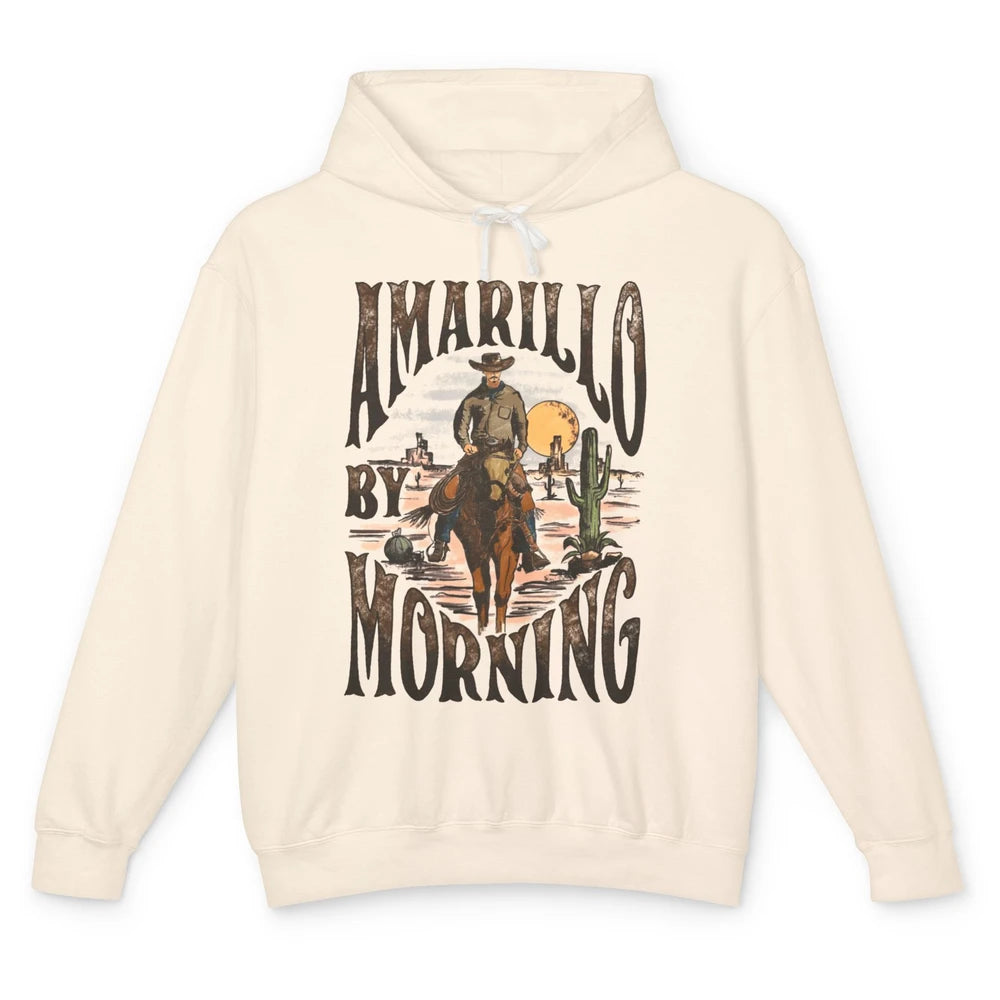 Amarillo By Morning Western Country Music Texas Cowboy Gift Unisex Lightweight Hoodie