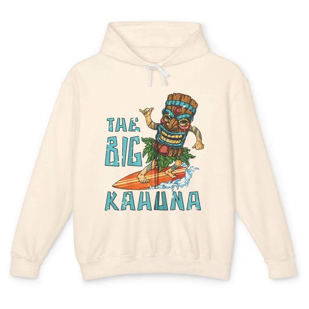 Tiki Big Kahuna Surfer Tropical Hawaii Aloha Paradise Beach Unisex Lightweight Hoodie