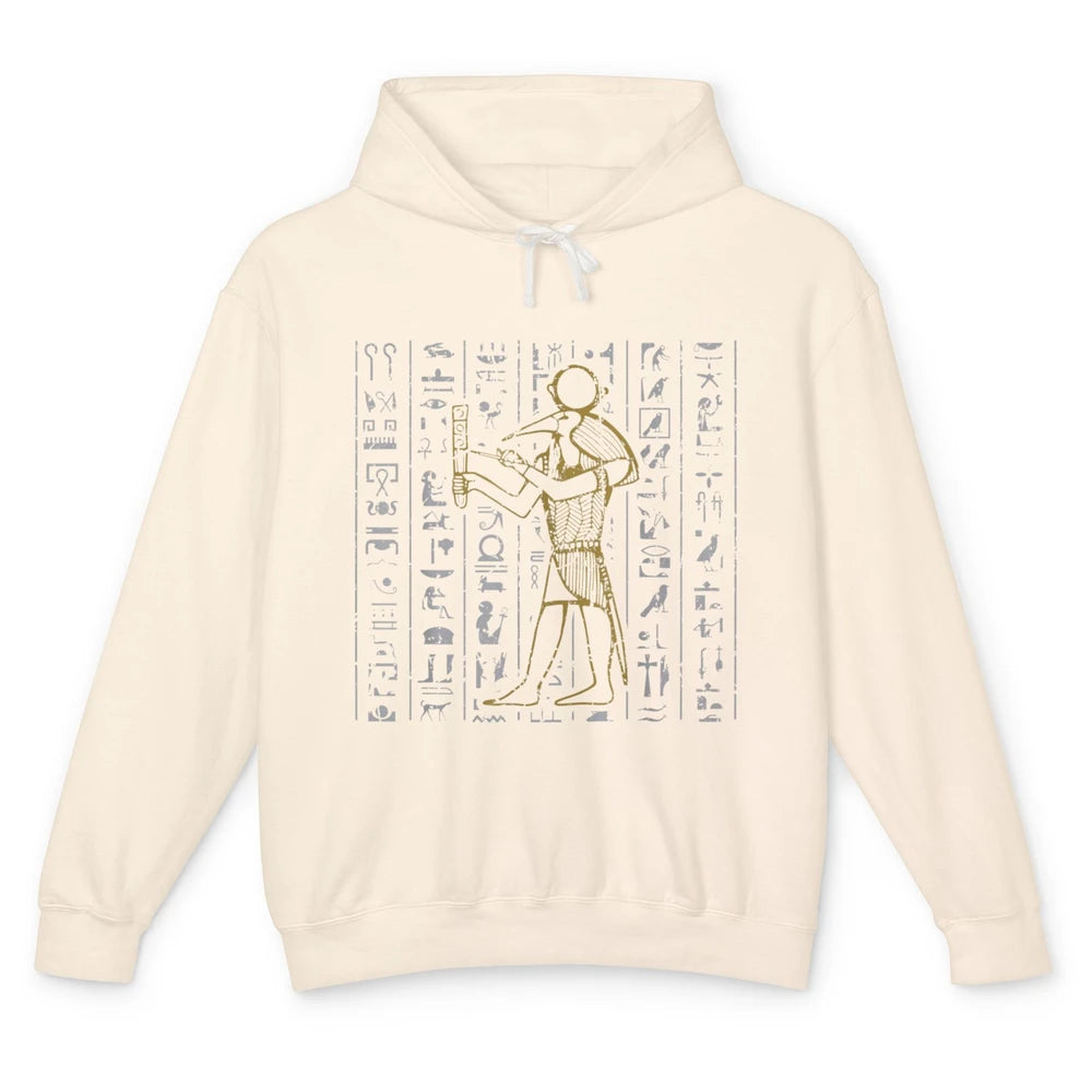 Ancient Egyptian Hieroglyphics Egypt Pyramid Archaeologist Unisex Lightweight Hoodie