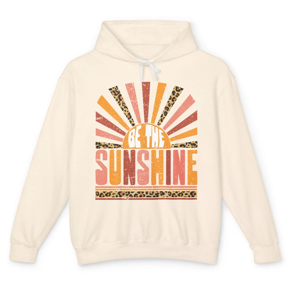 Be The Sunshine Retro Leopard Sun Vintage Summer Vacation Unisex Lightweight Hoodie