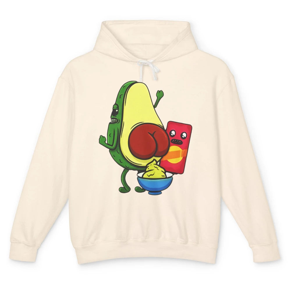 Funny Avocado Pun Wordplay Healthy Eating Habit Vegan Veggie Unisex Lightweight Hoodie