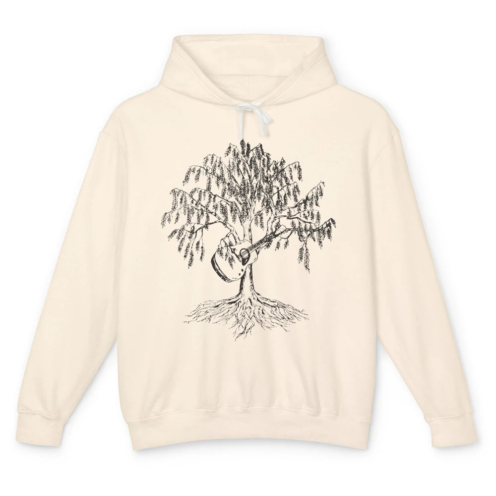 Retro Weeping Willows Guitar Musician Guitarist Music Lovers Unisex Lightweight Hoodie