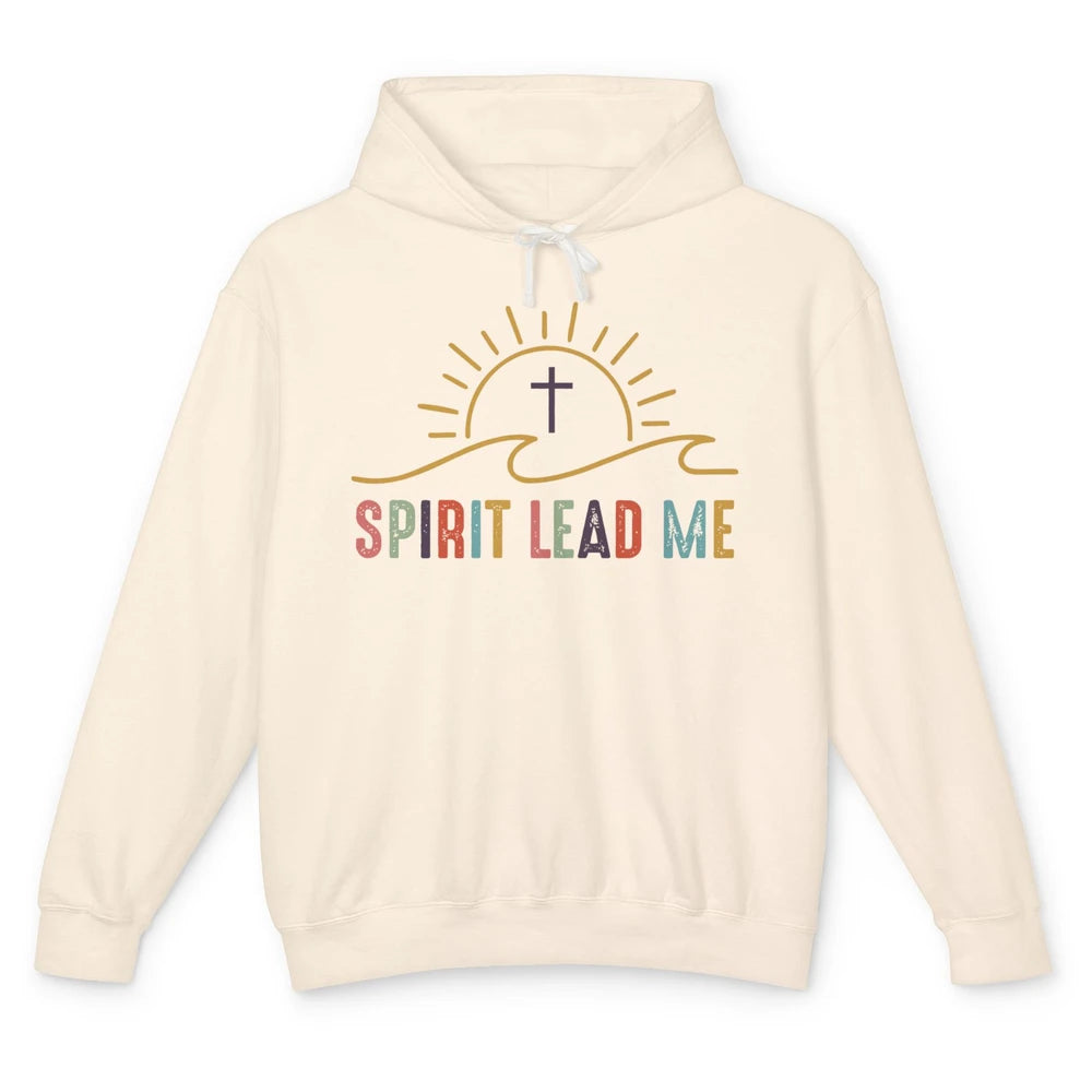 Spirit Religious Boho Christian Faith Jesus Inspirational Unisex Lightweight Hoodie