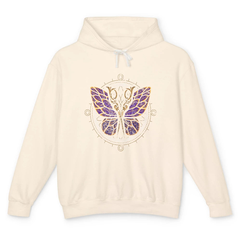 Woman Hair Butterfly Barber Hairstylist Hairdresser Retro Unisex Lightweight Hoodie