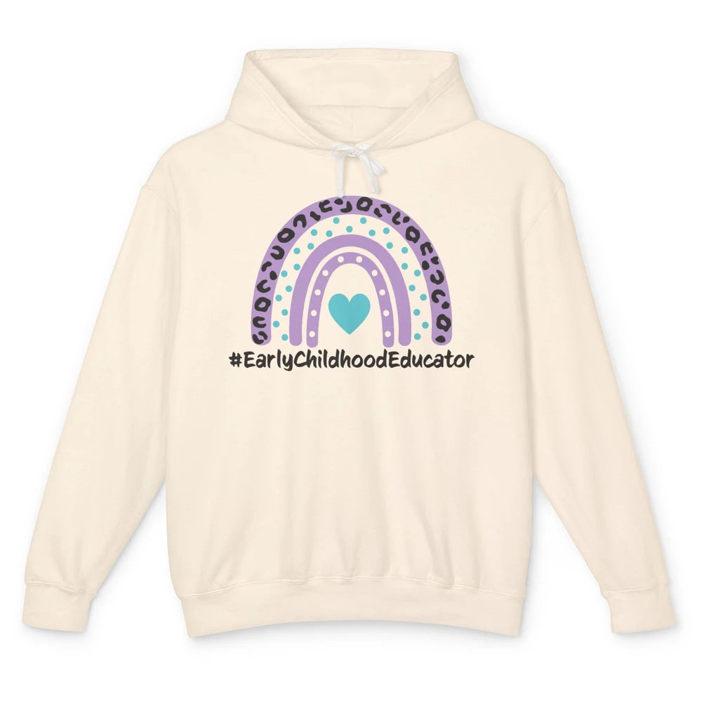 Headstart Teacher Early Childhood Educator Cute Rainbow Gift Unisex Lightweight Hoodie