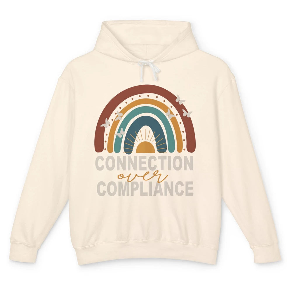 Dyslexia Rainbow Connection Over Compliance Sped Teacher ABA Unisex Lightweight Hoodie