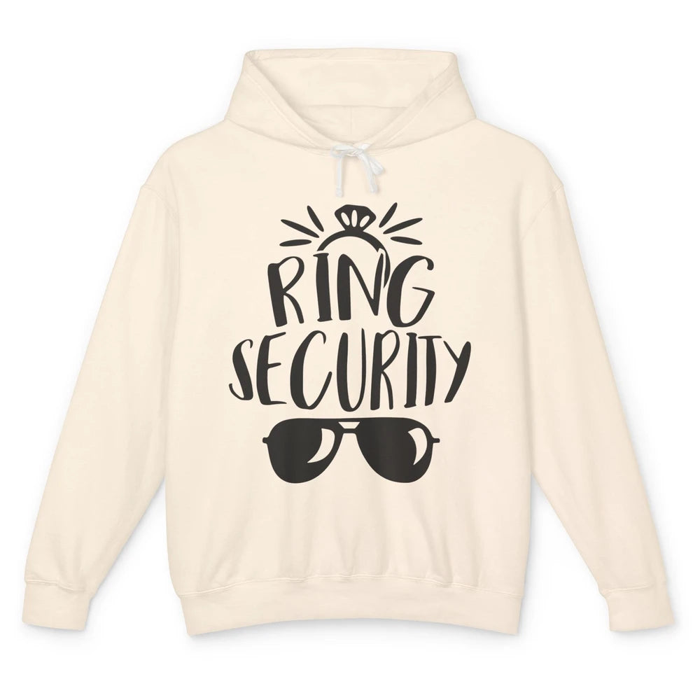 Wedding Ring Security Boy Girl Ring Bearer Wedding Party Unisex Lightweight Hoodie