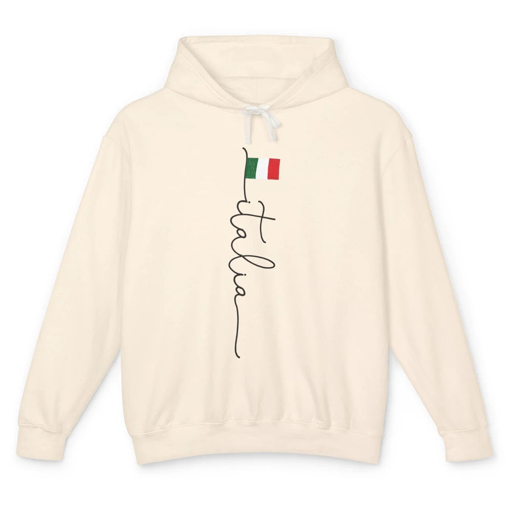 Italy Flag Italy Souvenir Gift Italian Rome Italy Lovers Unisex Lightweight Hoodie