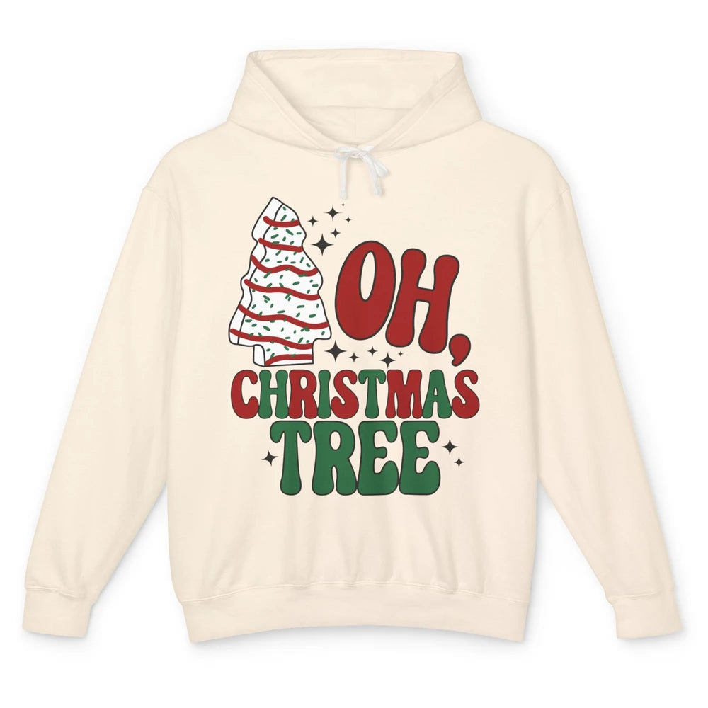 Oh Christmas Tree Cakes Tis The Season Christmas Cake Lovers Unisex Lightweight Hoodie