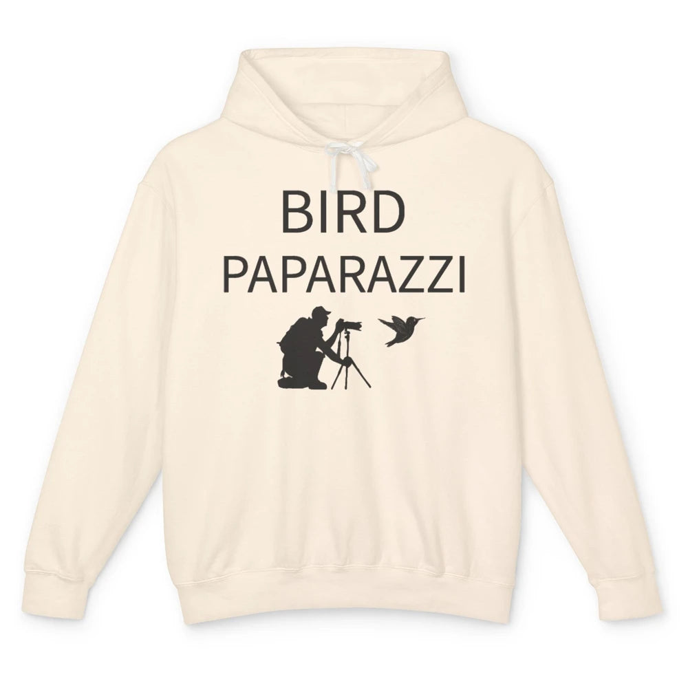 Birdwatching Funny Bird Paparazzi Birding Photography Bird Unisex Lightweight Hoodie