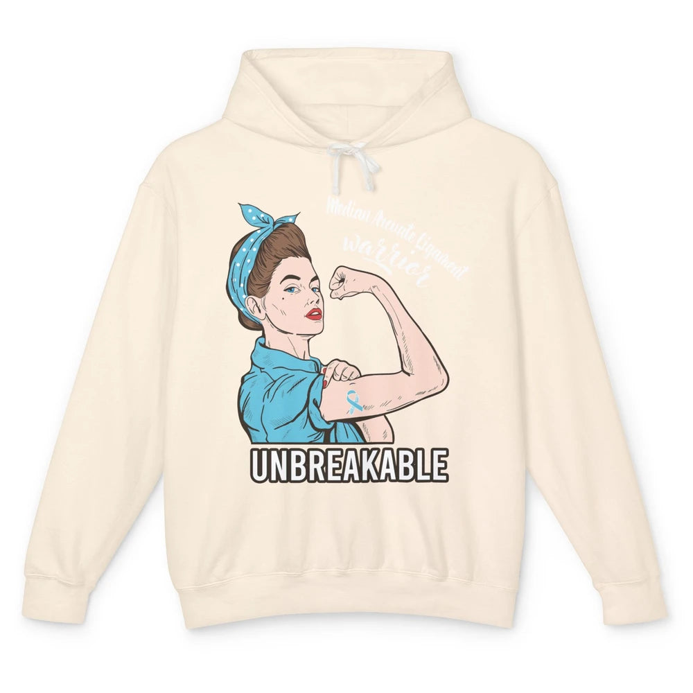 Median Arcuate Ligament Syndrome Strong Woman Unbreakable Unisex Lightweight Hoodie