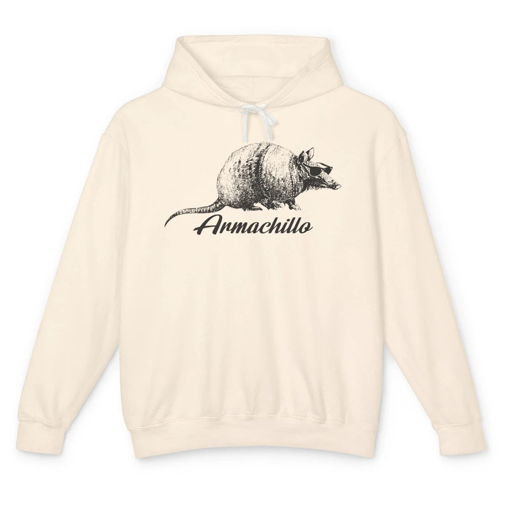 Funny Desert Armadillo Chill Armachillo Texas Western Animal Unisex Lightweight Hoodie