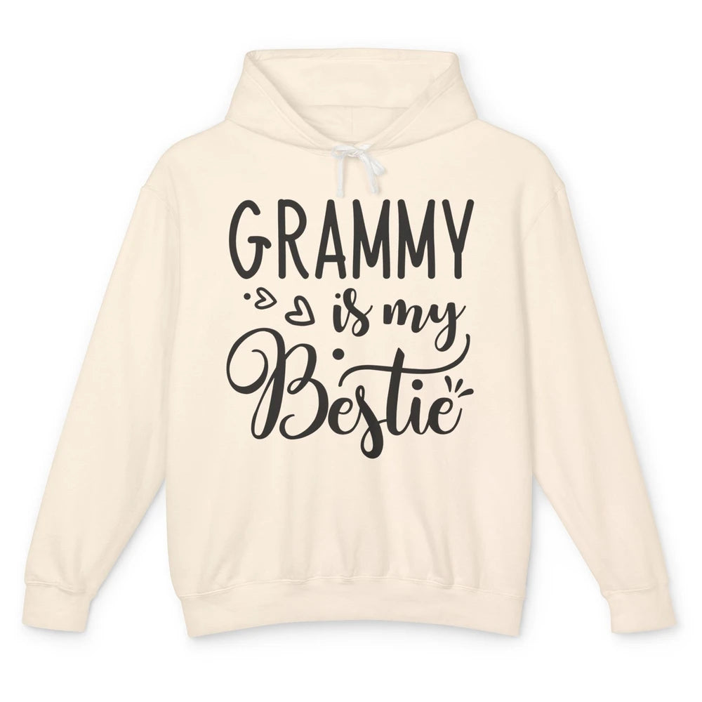 Grammy Is My Bestie Being Grandma Make My Life Complete Nana Unisex Lightweight Hoodie