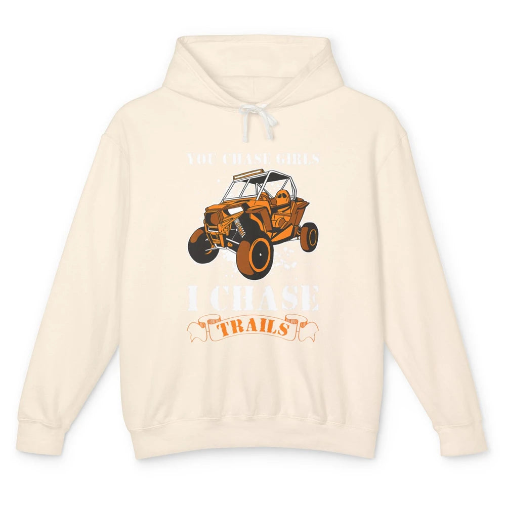 Retro Chase Trails Mud Rider Dirty UTV SXS Rider Offroad Unisex Lightweight Hoodie