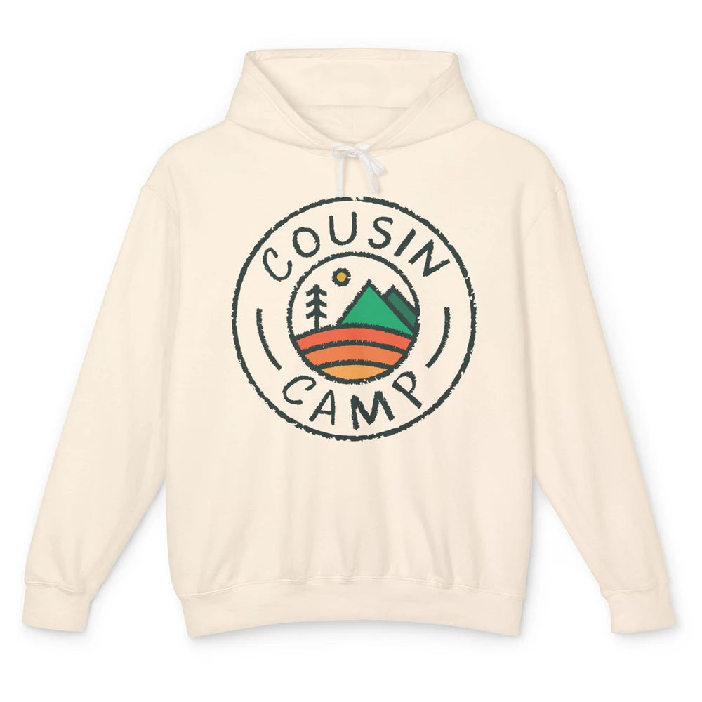 Cousin Camp Camping Family Camping Friends Camping Club Gift Unisex Lightweight Hoodie