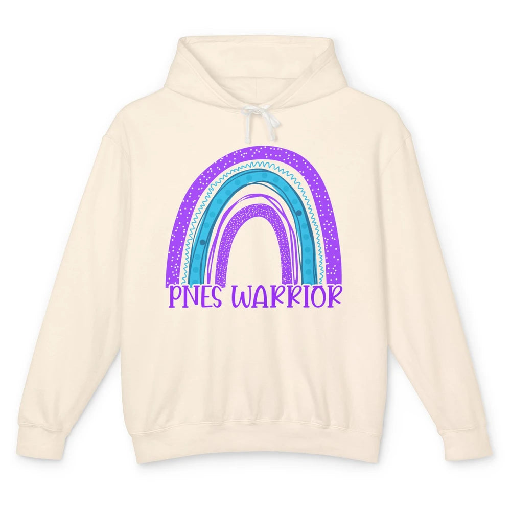 Psychogenic Non-epileptic Seizures PNES Purple Teal Rainbow Unisex Lightweight Hoodie