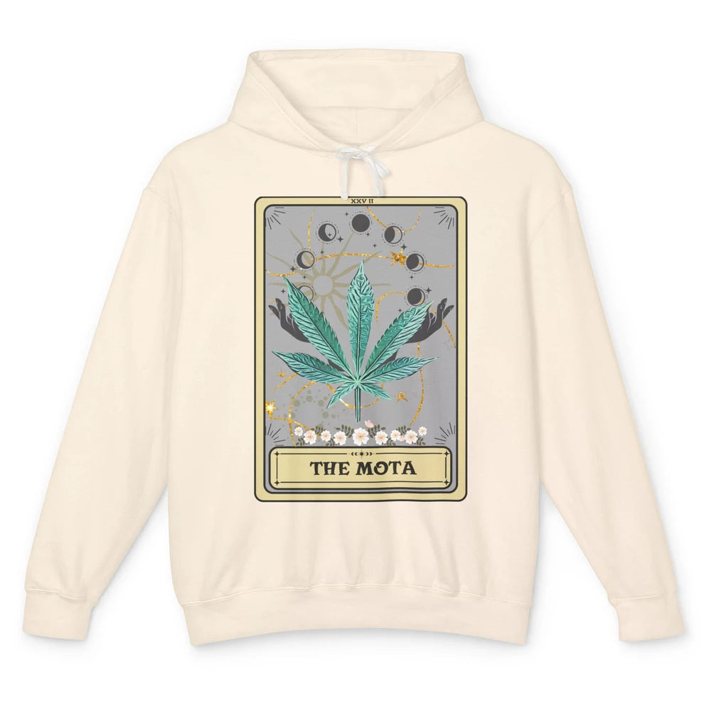 Vintage Weed The Mota Tarot Card Weed Cannabis Marijuana Unisex Lightweight Hoodie